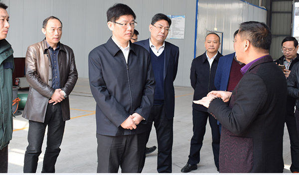 潛山縣縣委書記一行至安徽中泰創(chuàng)展環(huán)境科技股份有限公司調(diào)研